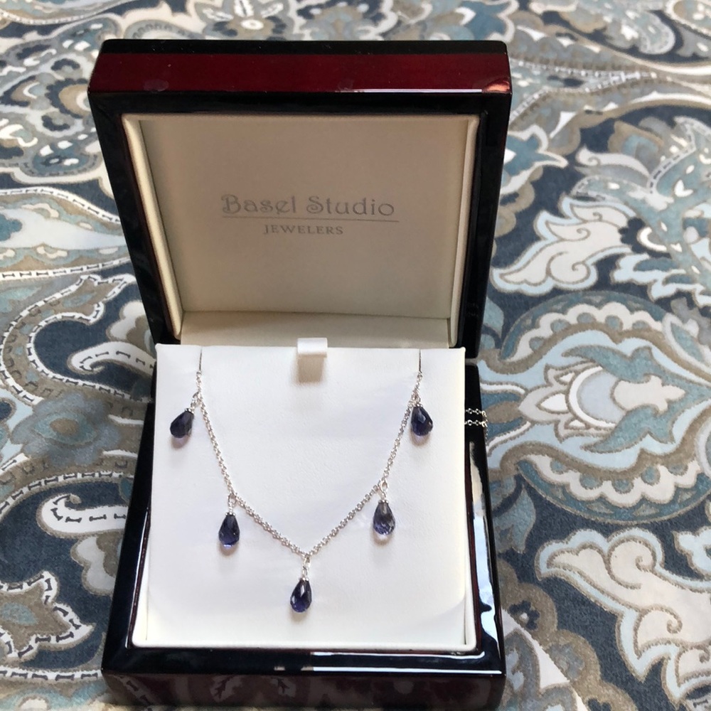 Basel Studio Jewelers Necklace with Purple stones